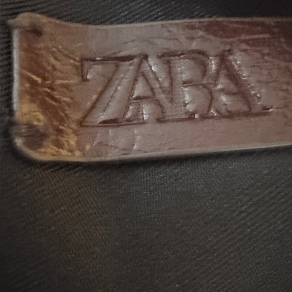 Zara Dark Brown Leather Shoulder Bag - Picture 2 of 3